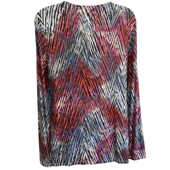 Rafaella Artistic Expression Long Sleeve Abstract Print Top Size Small NWT - Picture 6 of 12